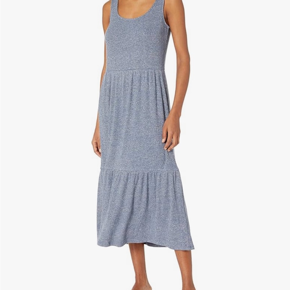 Amazon Essentials Heather Blue Maxi Dress